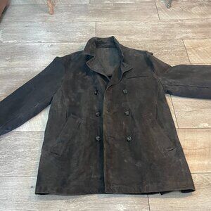 Canvas Waxed Cotton Gray Peacoat Mariner Large / XL